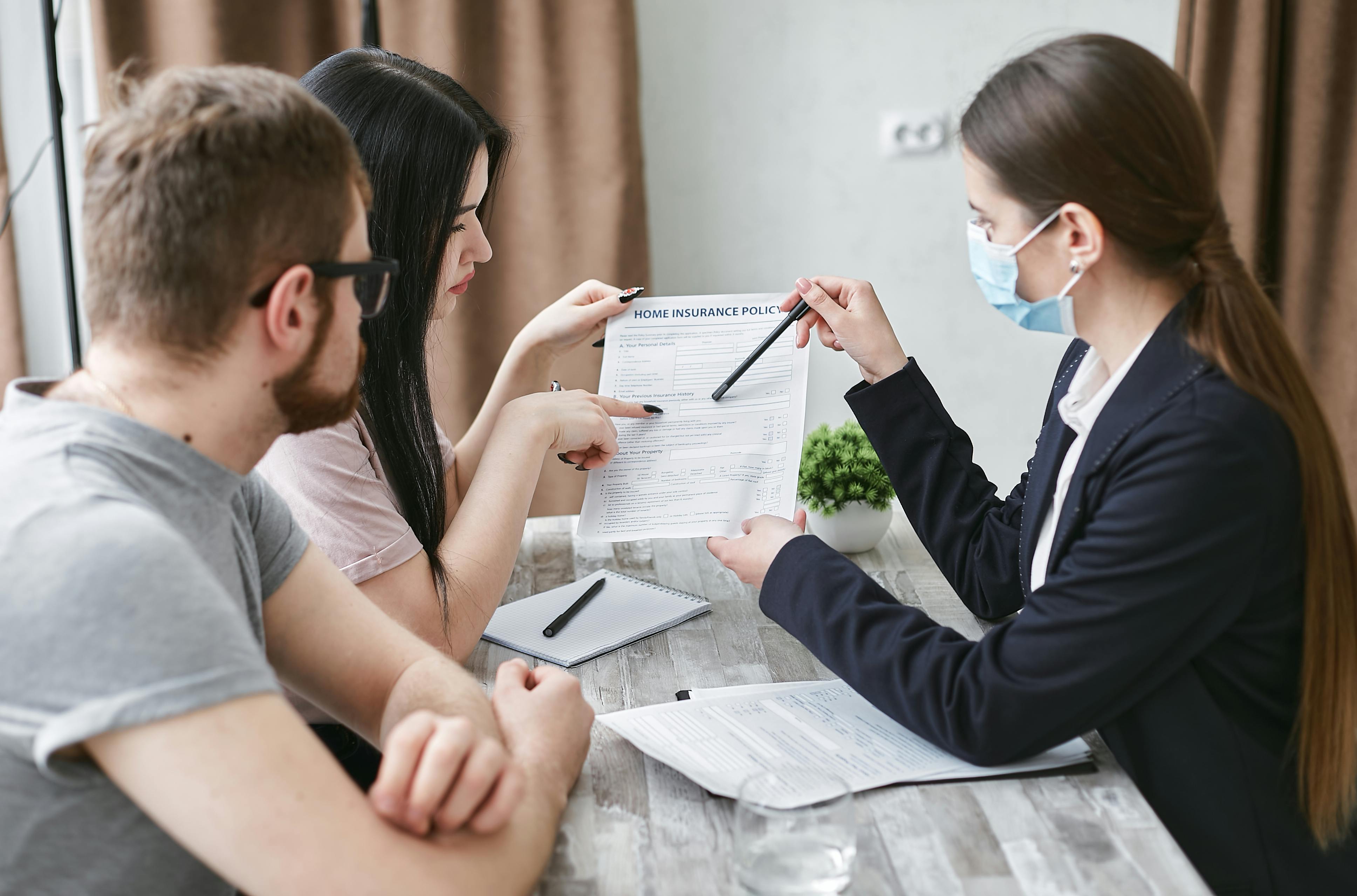 Financial advisor meeting with client